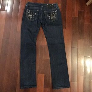 Miss Me Straight Blue Jeans, size 30